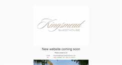 Desktop Screenshot of kingsmeadguesthouse.com